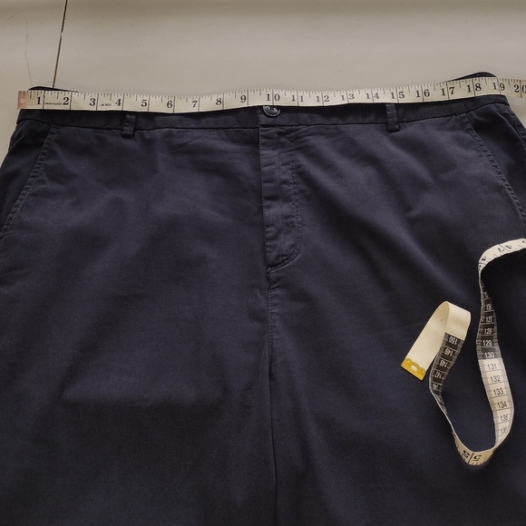 Everlane Men's Black Cotton Blend Flat Front Casual Chino Dress Pants Sz 38 - Picture 12 of 16